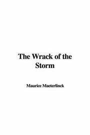 Cover of: The Wrack of the Storm by Maurice Maeterlinck