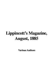 Cover of: Lippincott's Magazine, August, 1885