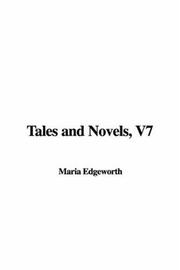 Cover of: Tales and Novels, V7