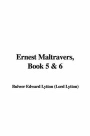 Cover of: Ernest Maltravers, Book 5 & 6