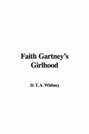 Cover of: Faith Gartney's Girlhood