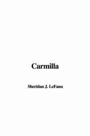 Cover of: Carmilla by Joseph Sheridan Le Fanu