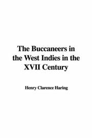 Cover of: The Buccaneers in the West Indies in the XVII Century
