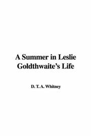 Cover of: A Summer in Leslie Goldthwaite's Life