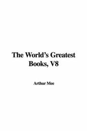 Cover of: The World's Greatest Books, V8 by Mee, Arthur