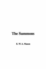 Cover of: The Summons | A. E. W. Mason