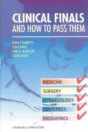 Cover of: Clinical Finals and How to Pass Them