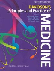 Cover of Davidson's principles and practice of medicine