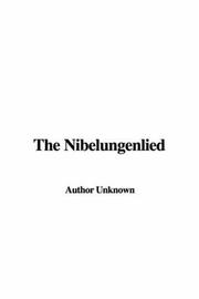 Cover of: The Nibelungenlied by Unknown