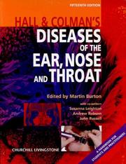 Cover of: Hall and Colman's Diseases of the Ear, Nose and Throat by Martin Burton