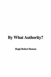 Cover of: By What Authority?