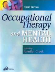 Occupational Therapy and Mental Health by Jennifer Creek