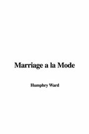Cover of: Marriage a la Mode