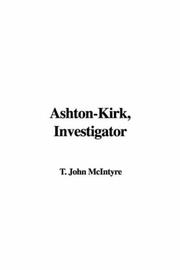 Cover of: Ashton-Kirk, Investigator