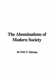 Cover of: The Abominations of Modern Society