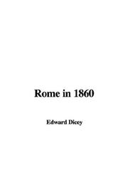 Cover of: Rome in 1860