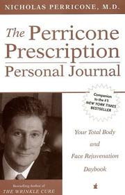 Cover of: The Perricone Prescription Personal Journal by Nicholas Perricone