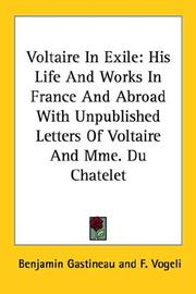 Cover of: Voltaire In Exile by Benjamin Gastineau