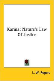 Cover of: Karma: Nature's Law Of Justice