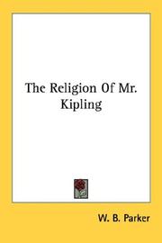 Cover of: The Religion Of Mr. Kipling