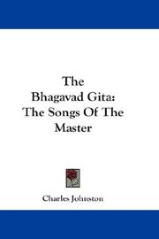 Cover of: The Bhagavad Gita by Charles Johnston