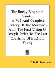 Cover of: The Rocky Mountain Saints by T. B. H. Stenhouse