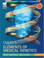 Cover of: Emery's elements of medical genetics by Peter D. Turnpenny
