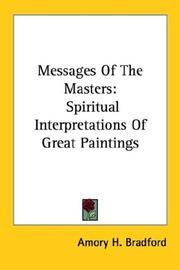 Cover of: Messages Of The Masters by Amory H. Bradford