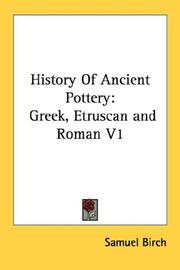 History of ancient pottery by Samuel Birch