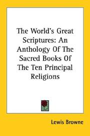 Cover of: The World's Great Scriptures by Lewis Browne