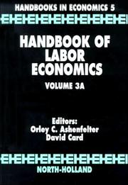 Cover of: Handbook of Labor Economics Volume 3  by 