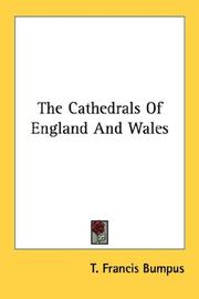 Cover of: The Cathedrals Of England And Wales