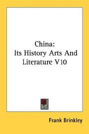 Cover of: China: Its History Arts And Literature V10