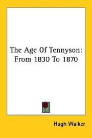 Cover of: The Age Of Tennyson: From 1830 To 1870