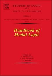 Cover of: Handbook of Modal Logic, Volume 3 (Studies in Logic and Practical Reasoning)
