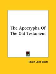 Cover of: The Apocrypha Of The Old Testament by Edwin Cone Bissell