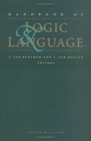 Cover of: Handbook of Logic and Language