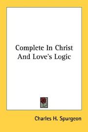 Cover of: Complete In Christ And Love