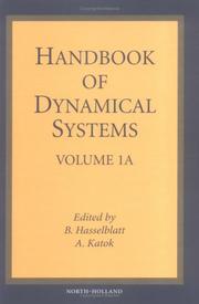 Cover of: Handbook of Dynamical Systems: Volume 1A