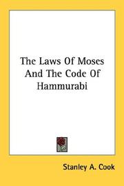 Cover of: The Laws Of Moses And The Code Of Hammurabi