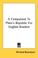 Cover of: A Companion To Plato's Republic For English Readers
