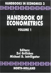 Cover of: Handbook of Econometrics Volume 1 (Handbook of Econometrics) by 