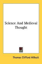 Cover of: Science And Medieval Thought | Thomas Clifford Allbutt