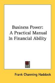 Business Power by Frank Channing Haddock