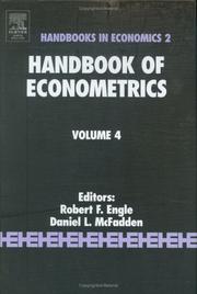 Cover of: Handbook of Econometrics Volume 4 (Handbooks in Economics) (Handbook of Econometrics) by 