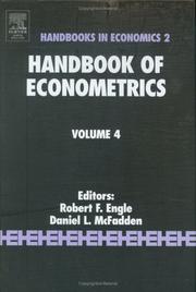 Cover of: Handbook of Econometrics Volume 4 (Handbooks in Economics) (Handbook of Econometrics)