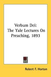 Cover of: Verbum Dei by Robert F. Horton, Robert F. Horton