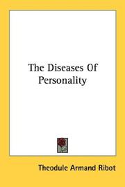 Cover of: The Diseases Of Personality by Théodule Armand Ribot