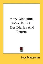 Cover of: Mary Gladstone (Mrs. Drew): Her Diaries And Letters