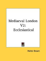 Cover of: Mediaeval London V2: Ecclesiastical
